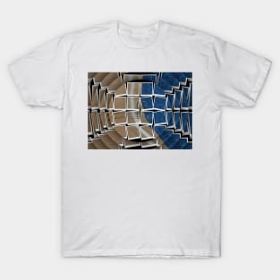 Concentric SUMMER. A swimming pool in the style of David Hockney T-Shirt